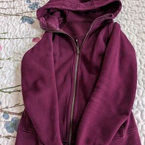 lululemon athletica Plum Full-Zip Hooded Sweatshirt